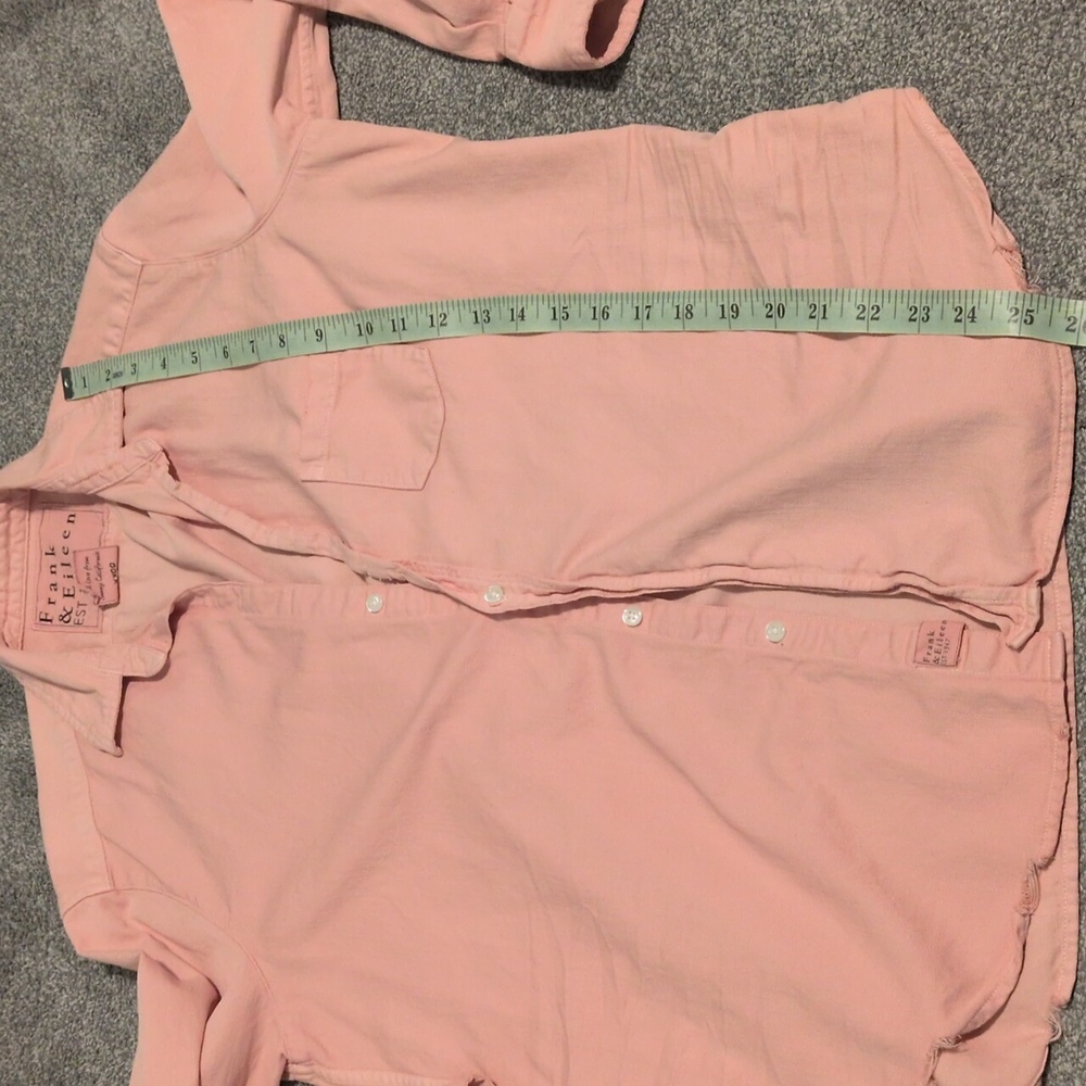 Frank & Eileen "Eileen Style" Pink Cotton Button Down Size Small - Picture 5 of 8
